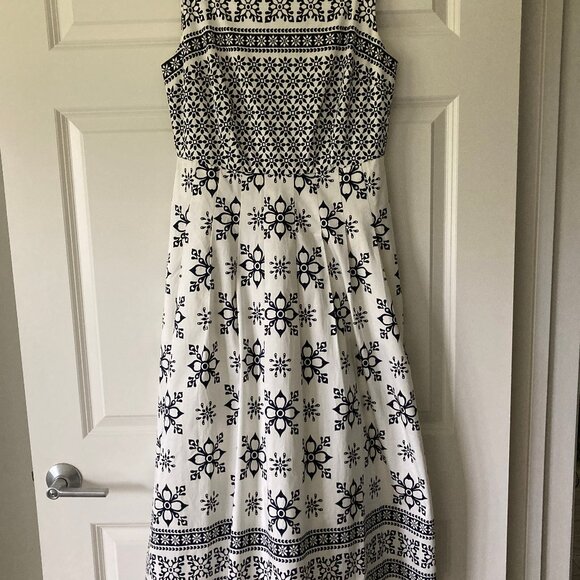 NWT Boden AUBREY Midi Cotton Sleeveless Dress 6L - Picture 4 of 11
